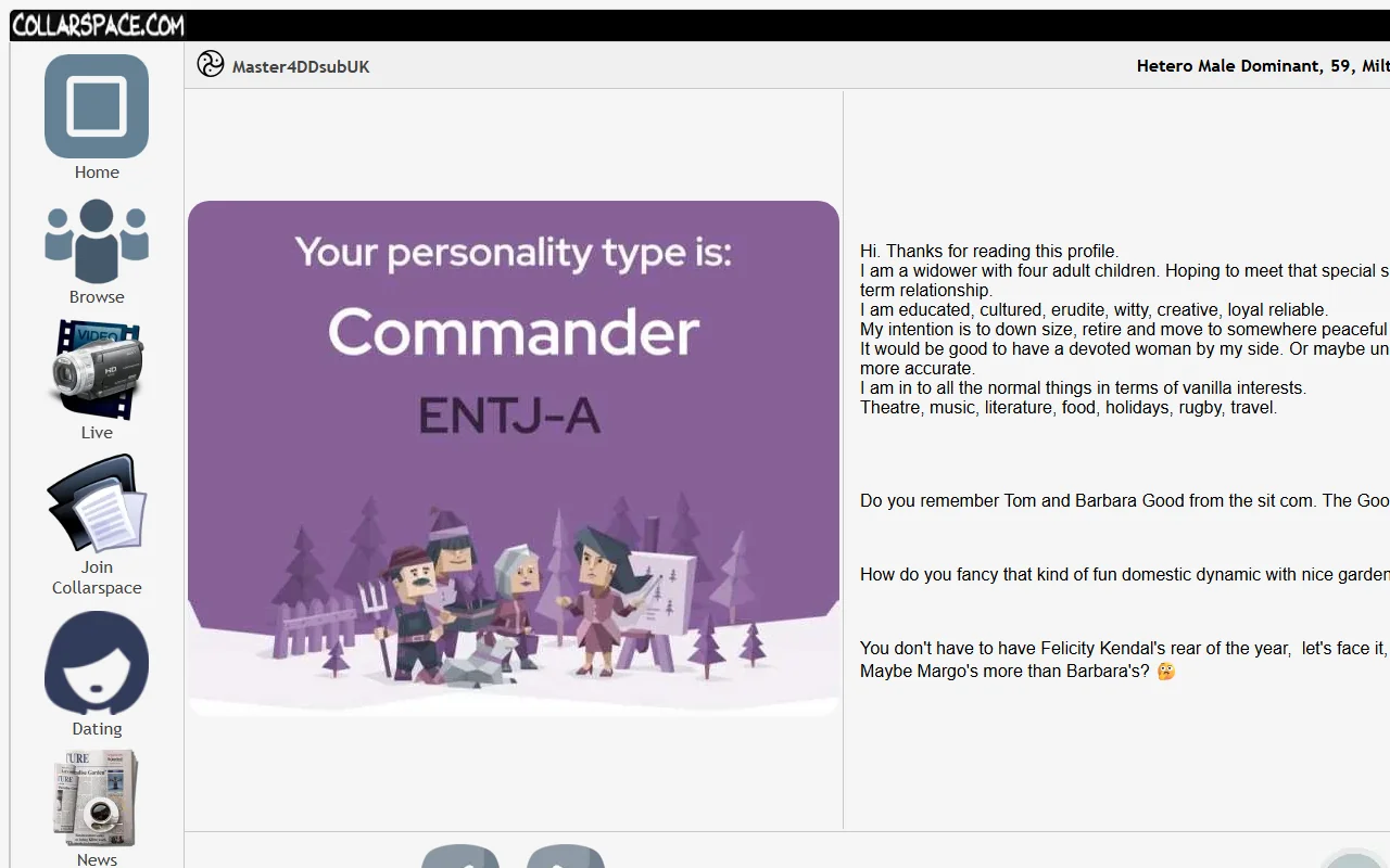 Screenshot of Collarspace